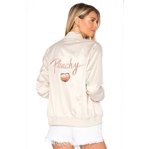 Privacy Please x REVOLVE Peachy Bomber in Champagne